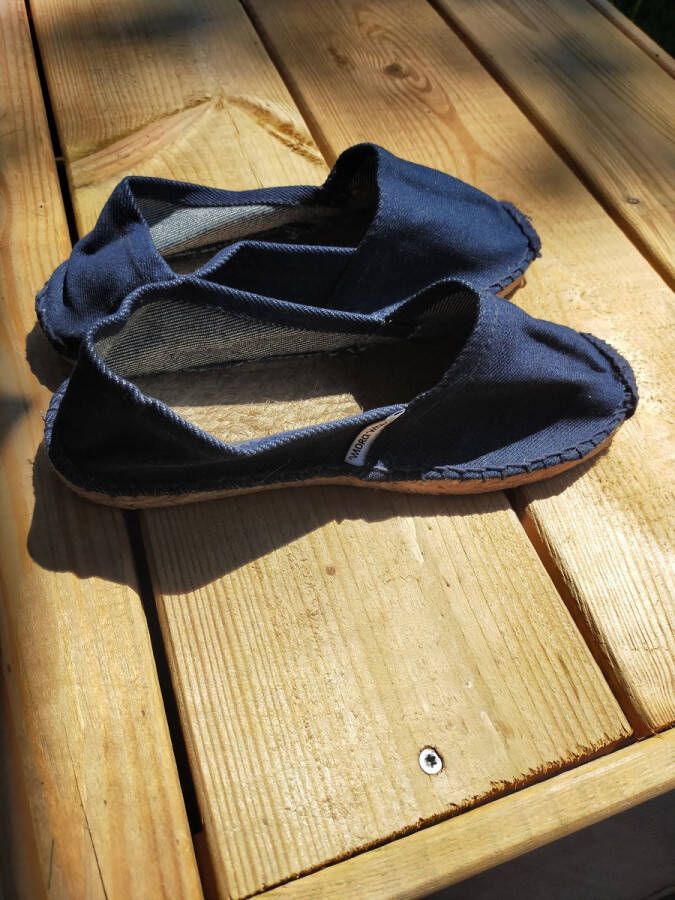 Mora Espadrille junior kleur donkerblauw zomer schoen zomerschoen junior jongen meisje kinderschoen