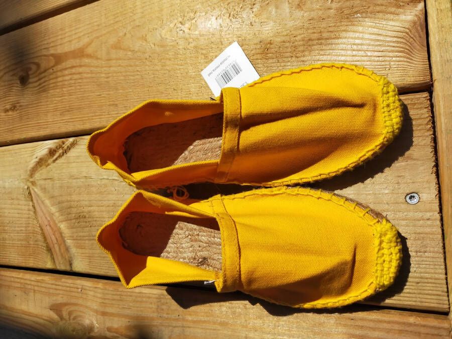 Mora Espadrille junior kleur geel zomer schoen zomerschoen junior jongen meisje kinderschoen