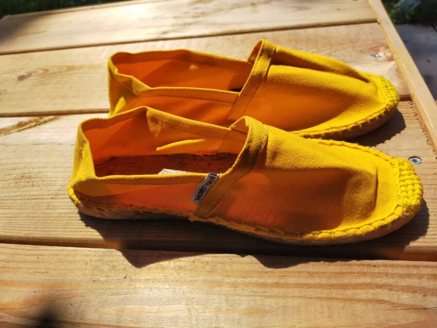 Mora Espadrille junior kleur geel zomer schoen zomerschoen junior jongen meisje kinderschoen