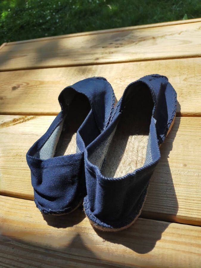 Mora Espadrille junior kleur jeansblauw zomer schoen zomerschoen junior jongen meisje kinderschoen
