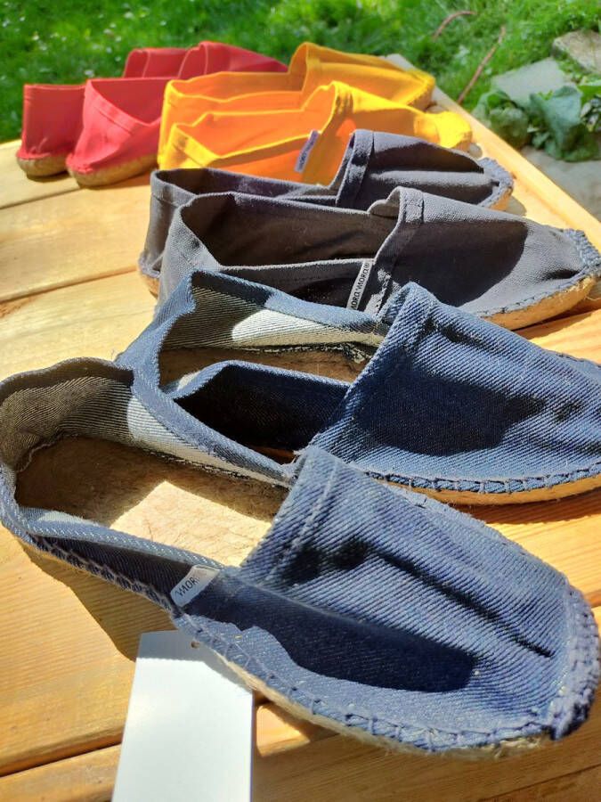 Mora Espadrille junior kleur jeansblauw zomer schoen zomerschoen junior jongen meisje kinderschoen