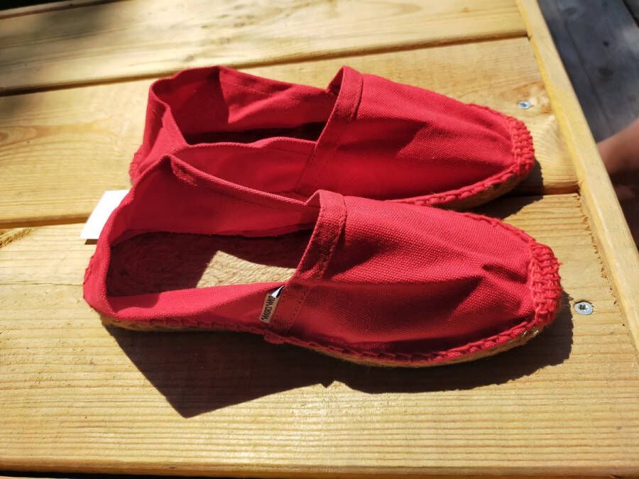 Mora Espadrille junior kleur rood zomer schoen zomerschoen junior jongen meisje kinderschoen