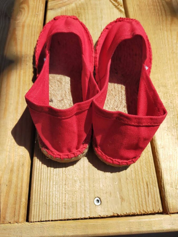 Mora Espadrille junior kleur rood zomer schoen zomerschoen junior jongen meisje kinderschoen