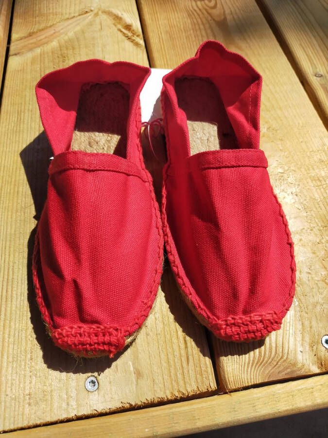 Mora Espadrille junior kleur rood zomer schoen zomerschoen junior jongen meisje kinderschoen