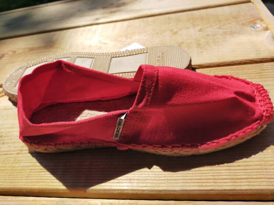 Mora Espadrille junior kleur rood zomer schoen zomerschoen junior jongen meisje kinderschoen