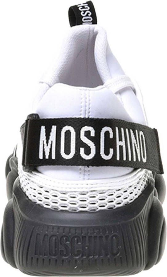 Moschino Teddy Sneaker in wit zwart en grijs White - Foto 3