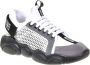 Moschino Teddy Sneaker in wit zwart en grijs White - Thumbnail 4
