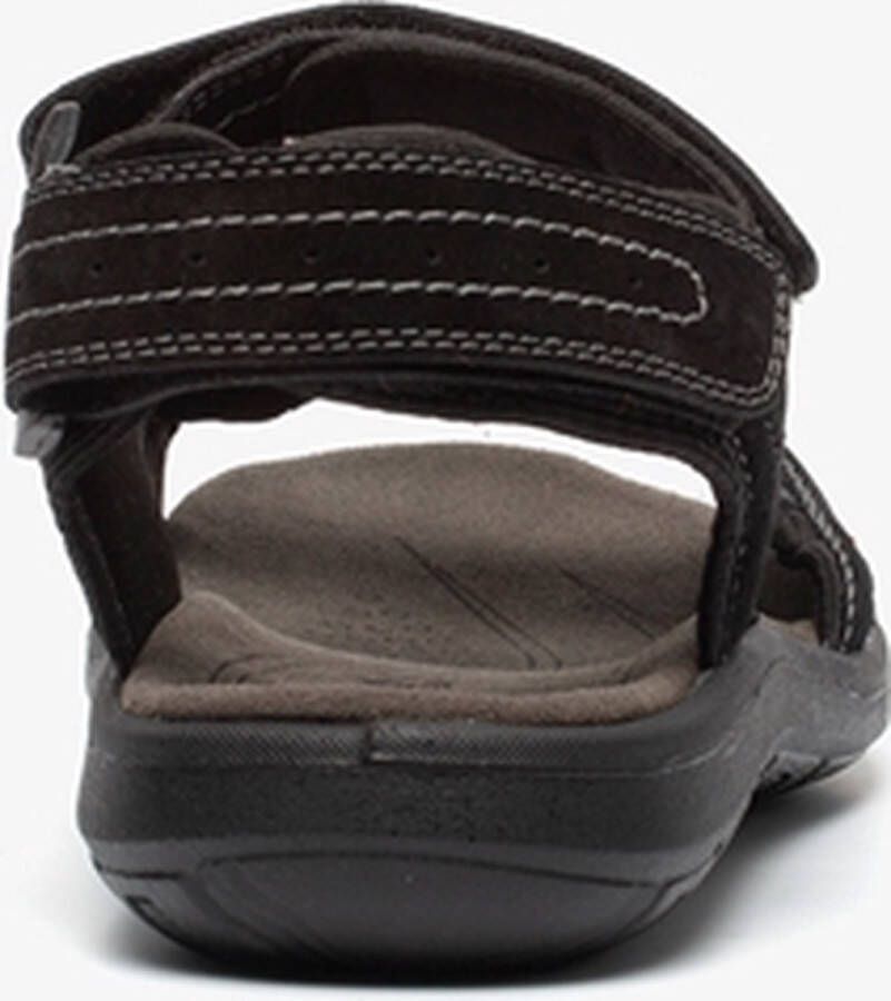 Mountain Peak leren heren sandalen zwart