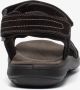 Mountain Peak leren heren sandalen zwart - Thumbnail 4
