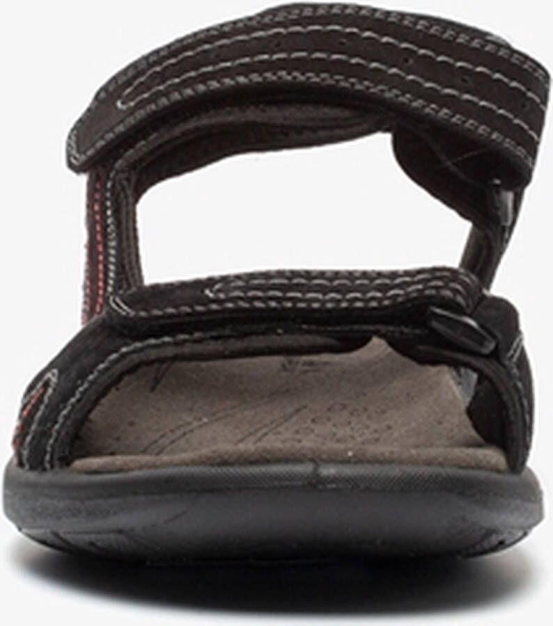 Mountain Peak leren heren sandalen zwart