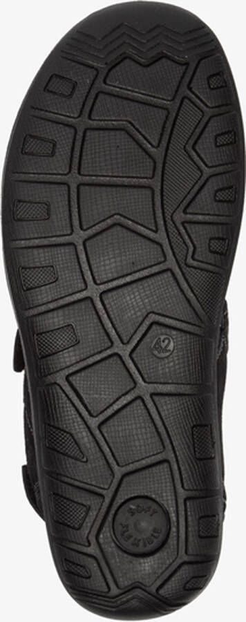 Mountain Peak leren heren sandalen zwart