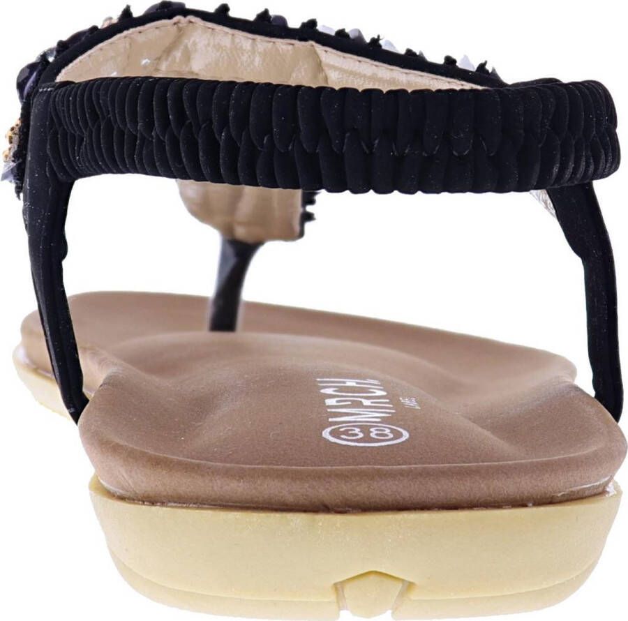 Mrchlabel Mrch Label Eke Dames Sandalen Slippers Groen Schelpjes - Foto 3