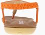 Mrchlabel Mrch Label Nikki Slippers Dames Oranje Schelpjes EK Voetbal - Thumbnail 5