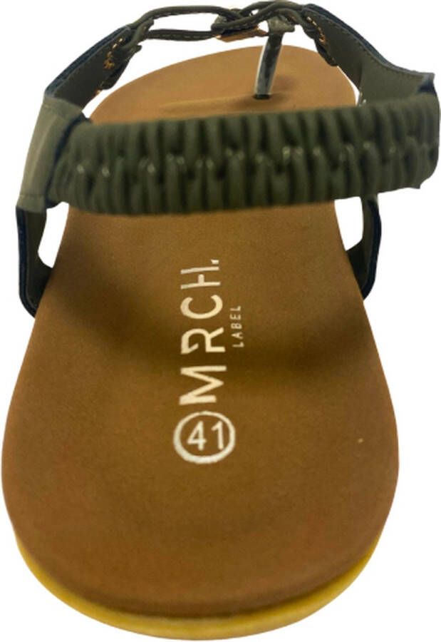 Mrchlabel MRCH. Label Saf Dames Sandalen Legergroen