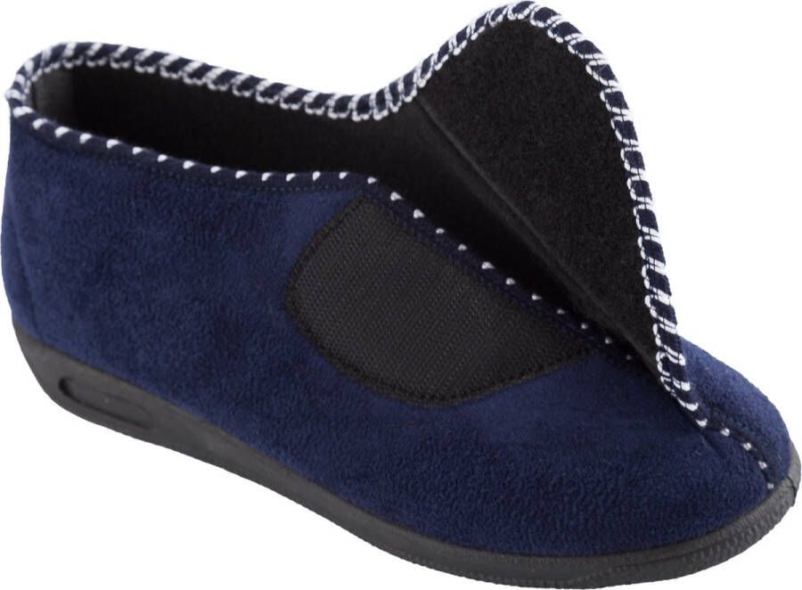 MSF pantoffel blauw hoog damesmodel wasmachinewasbaar