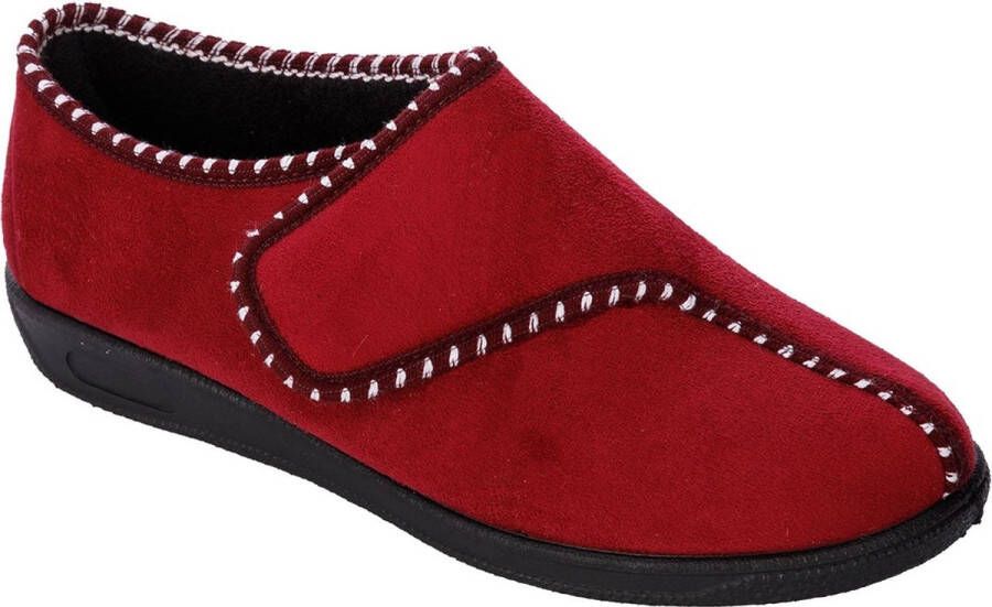 MSF pantoffel rood laag damesmodel wasmachinewasbaar - Foto 3