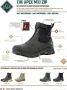 Muck Boot Apex Zip Black Grey Regenlaarzen Heren - Thumbnail 6