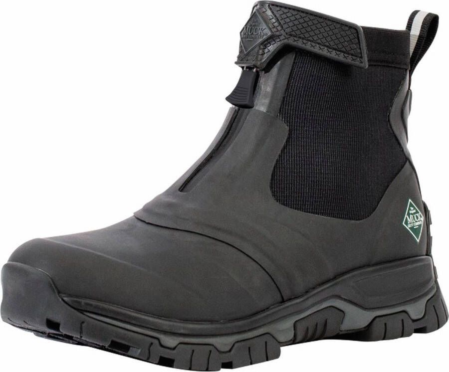 Muck Boot Apex Zip Black Grey Regenlaarzen Heren