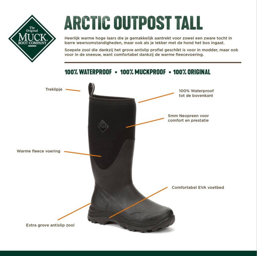 Muck Boot Arctic Outpost Tall Black Winterlaarzen - Foto 10