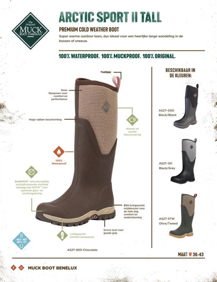 Muck Boot Arctic Sport II Tall Zwart Grijs Dames Outdoor laars - Foto 6