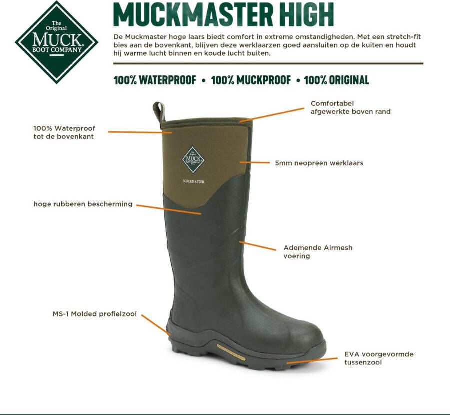 muck Boot master Groen