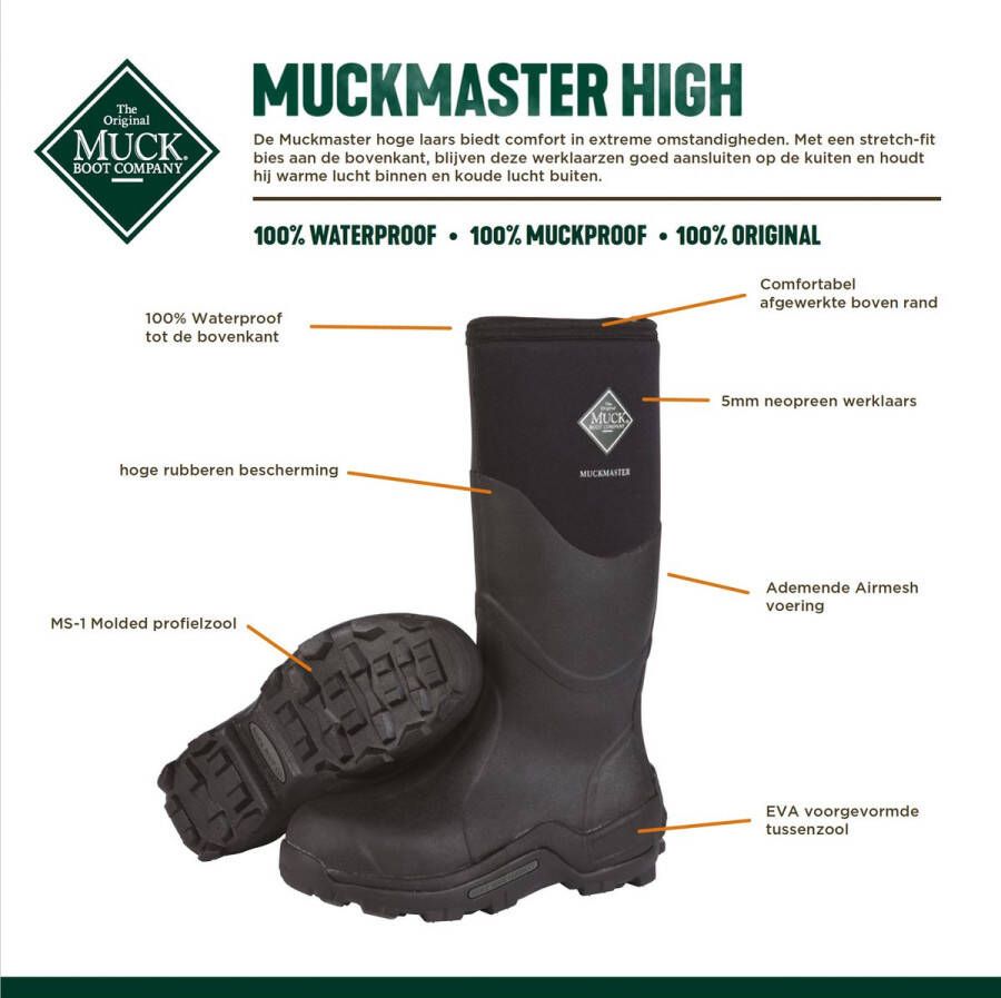 MuckBoot Muck Boot Muckmaster Outdoorlaarzen Zwart