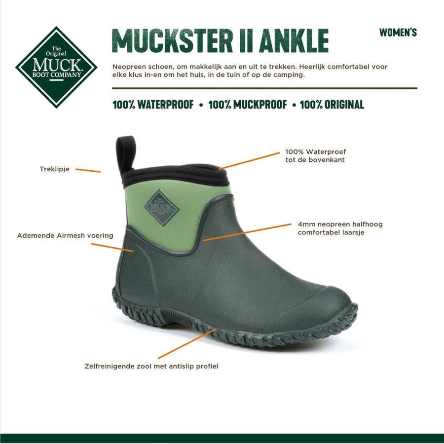 Muck Boot Muckster II Ankle Tuinlaars Groen Dames - Foto 5