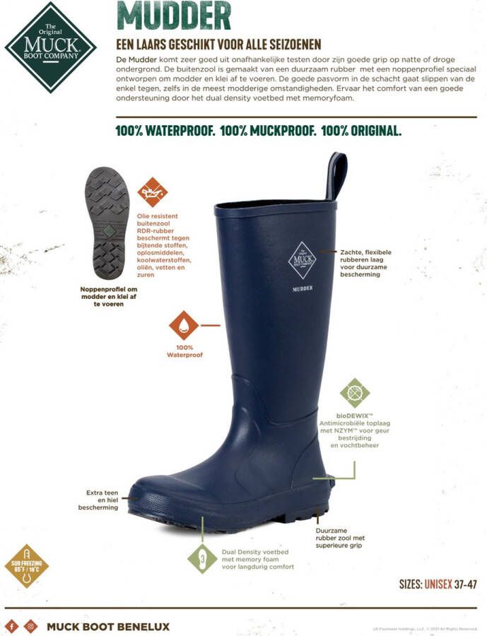 Muck Boots Donkerblauwe laars Mudder van - Foto 8