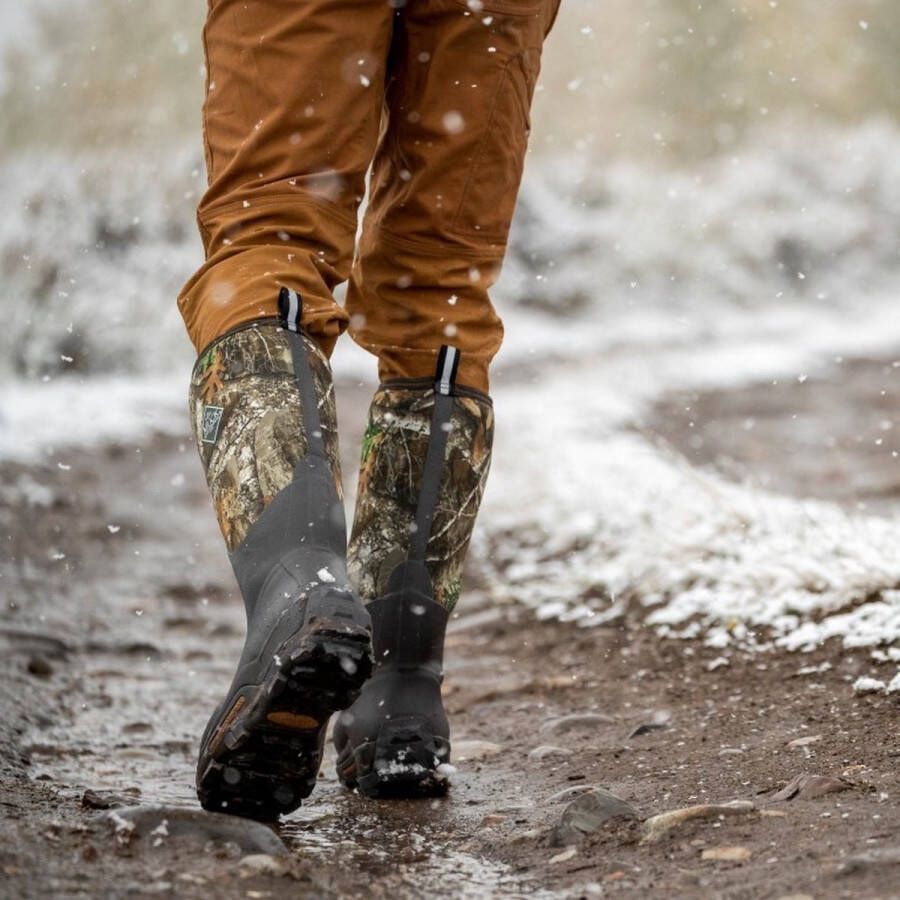 Muck Boot Woody Max Outdoorlaarzen met Oranje voering Bruin Camo