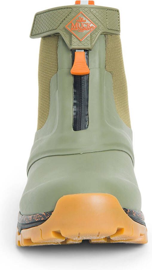 Muck Boots Olive orange heren enkel laars Apex Zip van