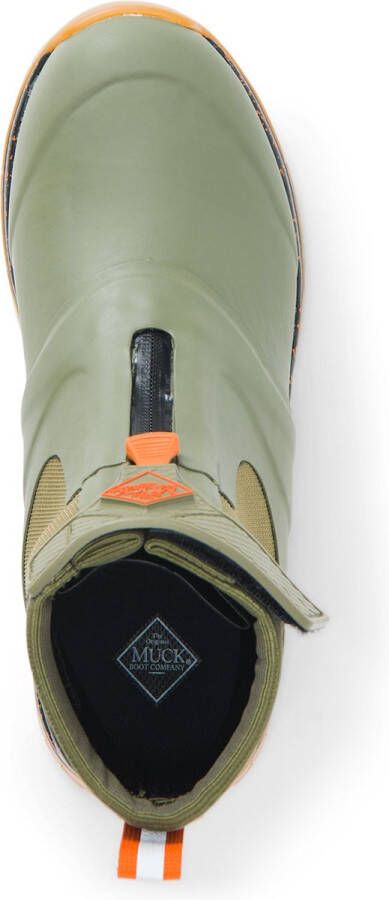Muck Boots Olive orange heren enkel laars Apex Zip van