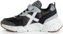 Munich Mini Track Sneaker Jongens Zwart grijs wit groen - Thumbnail 3