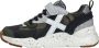 Munich Mini Track Sneaker Jongens Zwart grijs wit groen - Thumbnail 10