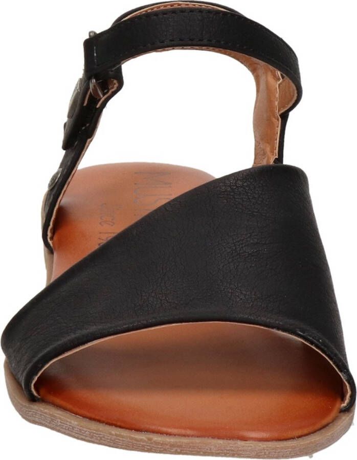 Mustang Comfortabel Sandalen Plat Zwart