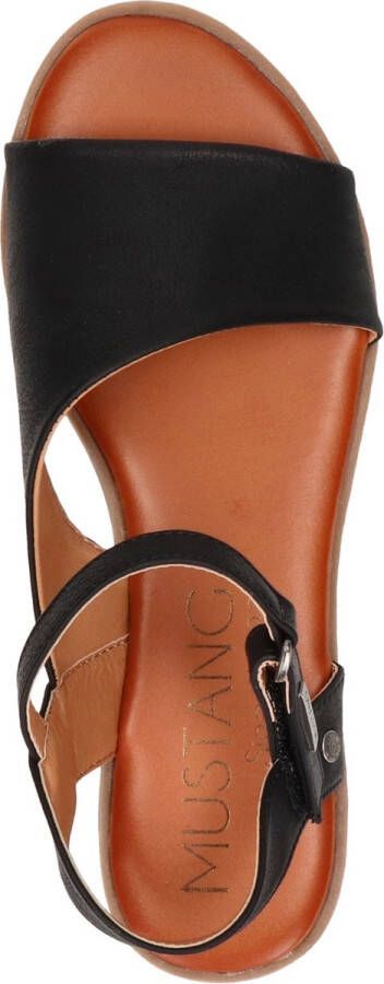 Mustang Comfortabel Sandalen Plat Zwart