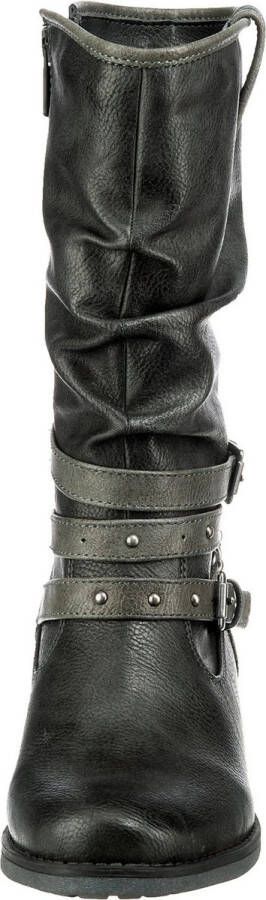 Mustang Shoes Winterlaarzen met stempeldruk bij de hiel slouchy schacht - Foto 4