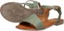 Mustang Comfortabel Sandalen Plat Groen - Thumbnail 3