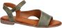 Mustang Comfortabel Sandalen Plat Groen - Thumbnail 7