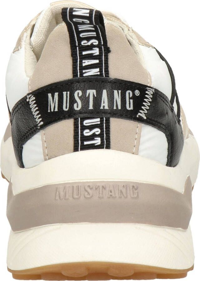 Mustang Sneaker Vrouwen Zwart wit Taupe - Foto 7