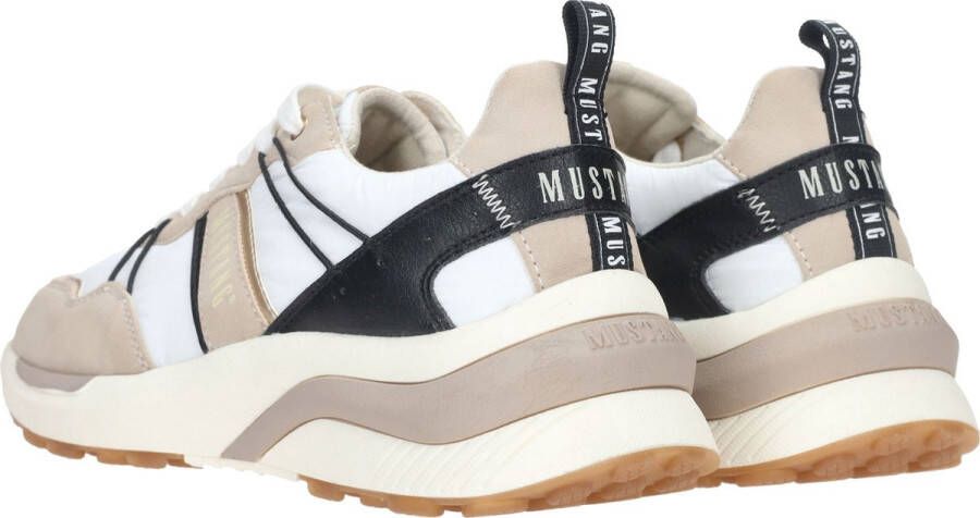 Mustang Sneaker Vrouwen Zwart wit Taupe - Foto 10
