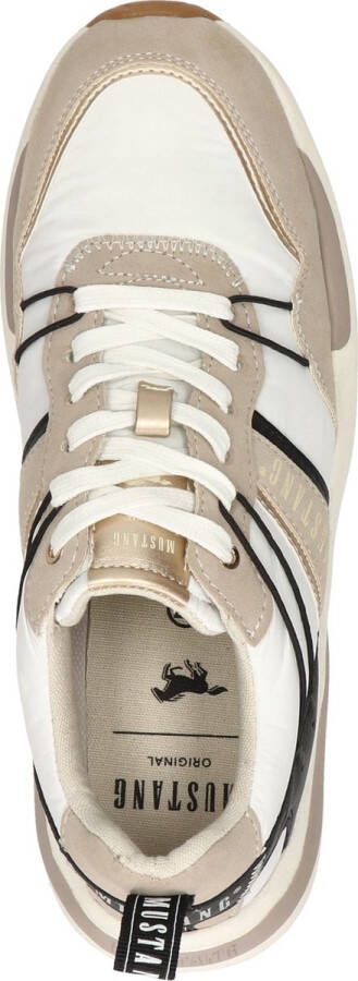 Mustang Sneaker Vrouwen Zwart wit Taupe - Foto 6