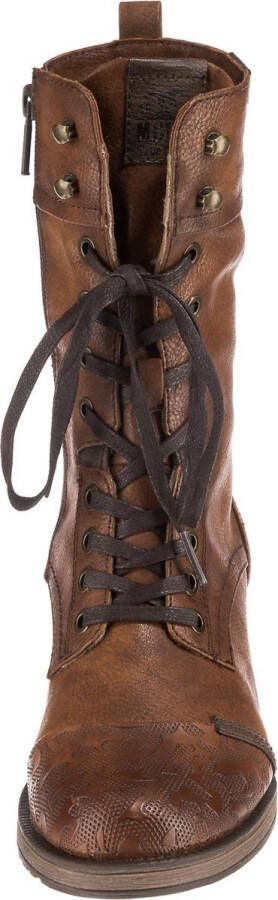 Mustang Dames veterschoenen Hoog cognac