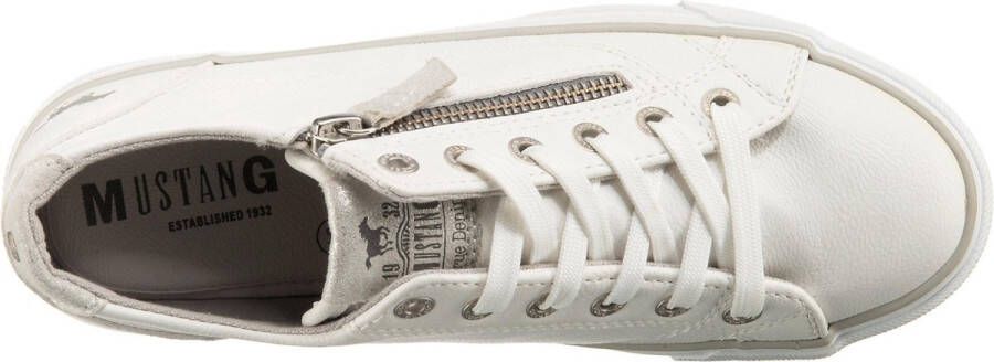 Mustang Dames veterschoenen Laag wit