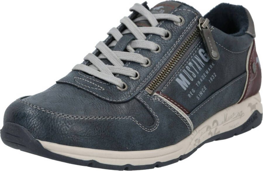 Mustang Donkerblauwe Rits Veterschoenen Heren