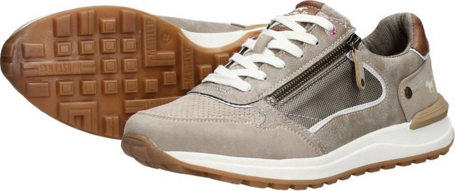 Mustang heren sneaker Taupe