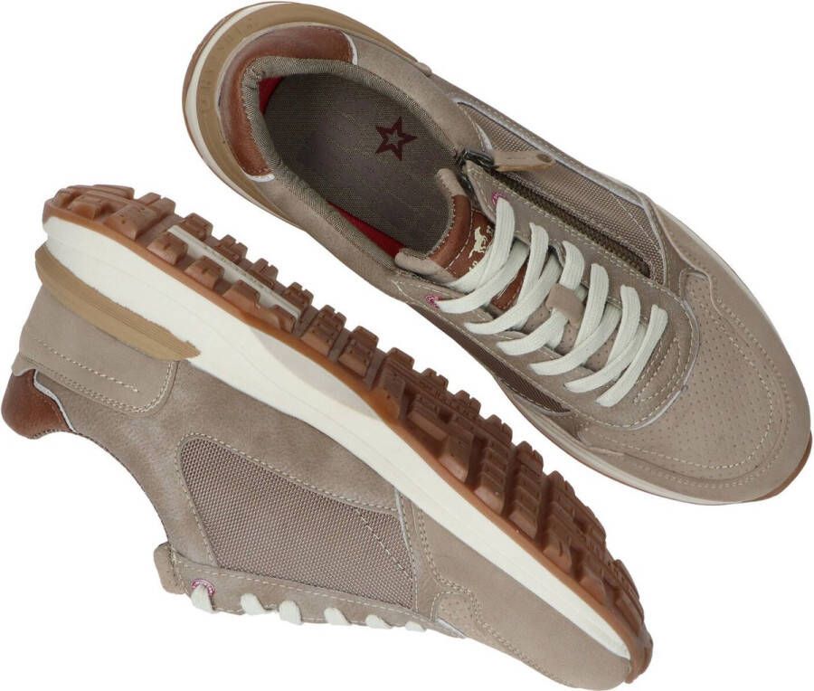 Mustang heren sneaker Taupe