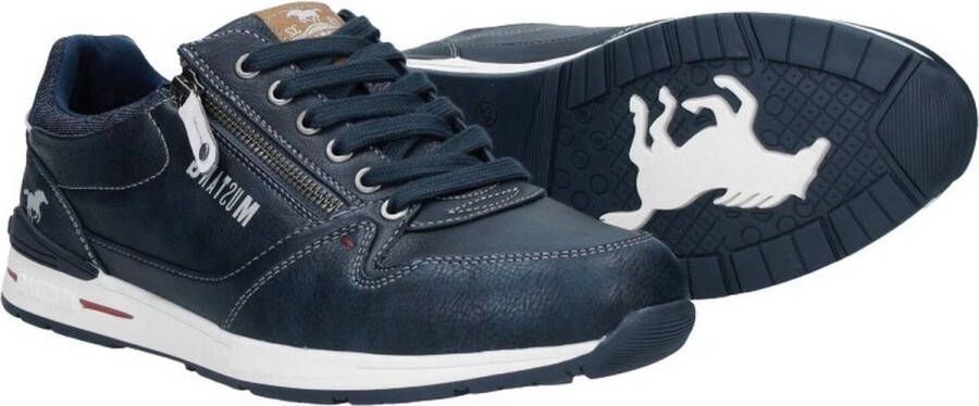 Mustang Heren sneakers Laag Blauw