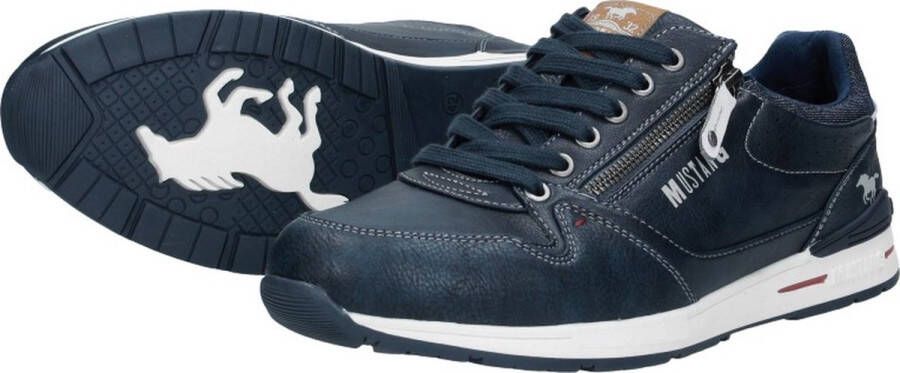 Mustang Heren sneakers Laag blauw