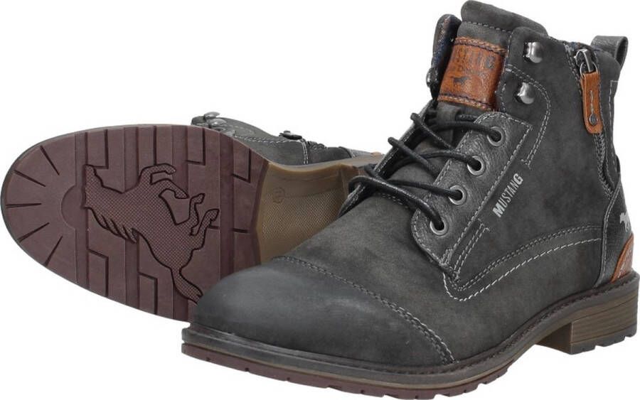 Mustang Shoes Veterschoenen Winterlaarzen casual laarzen met stijlvolle logoprint op de tong - Foto 14