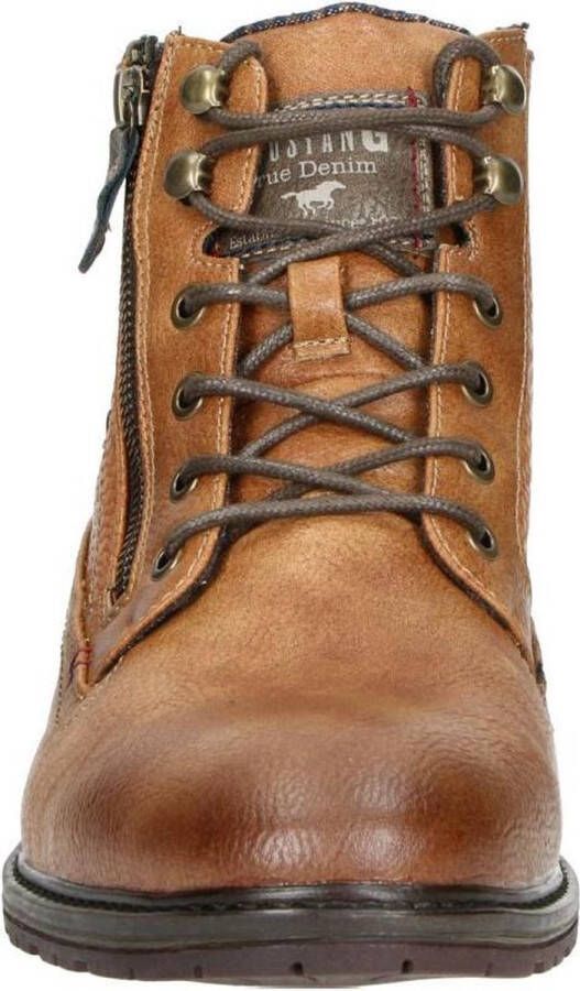 Mustang Heren veterschoenen Hoog cognac